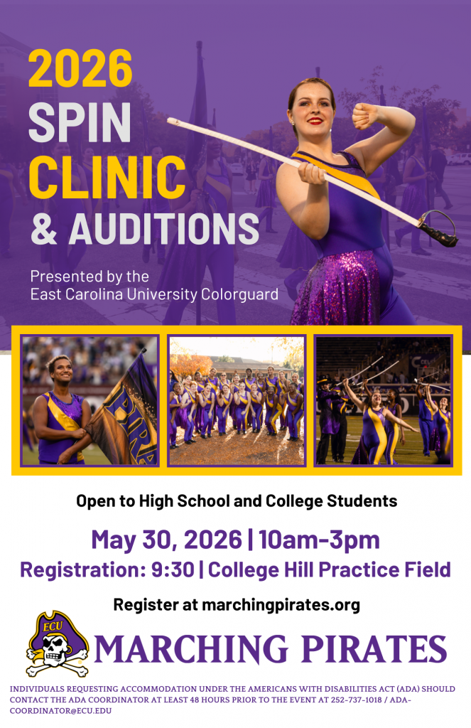 2026 ECU Colorguard Spin Clinic and Auditions