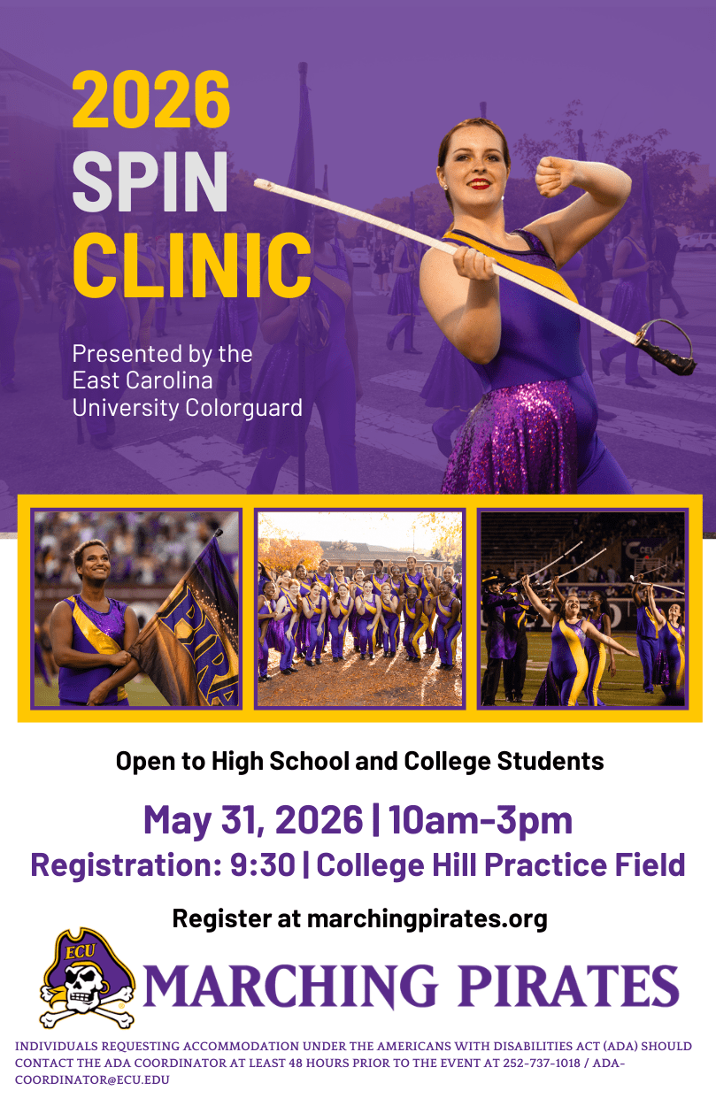 2026 ECU Color Guard Spin Clinic
