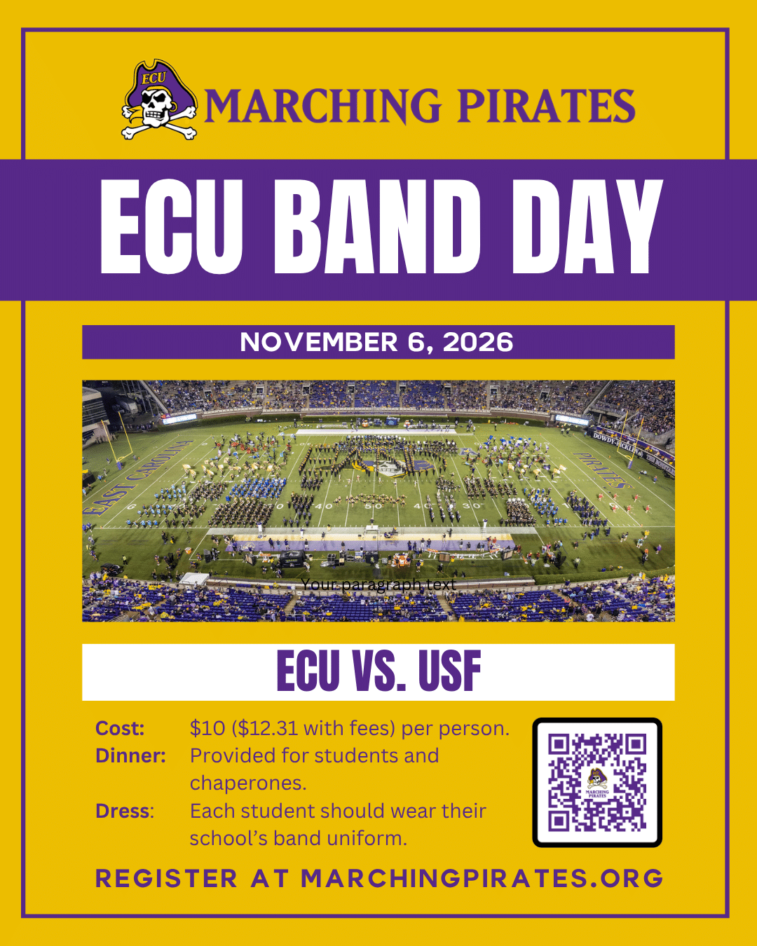 2026 ECU Band Day
