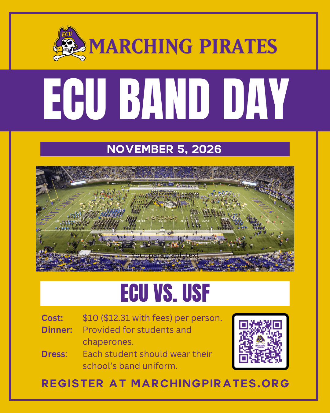 2026 ECU Band Day